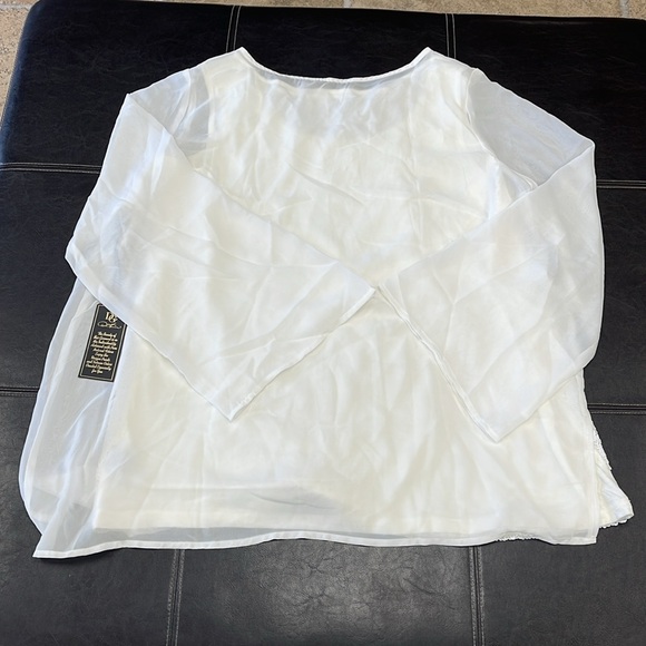 DG2 by Diane Gilman Asymmetric Blouse with Sequin Tank - Picture 9 of 10